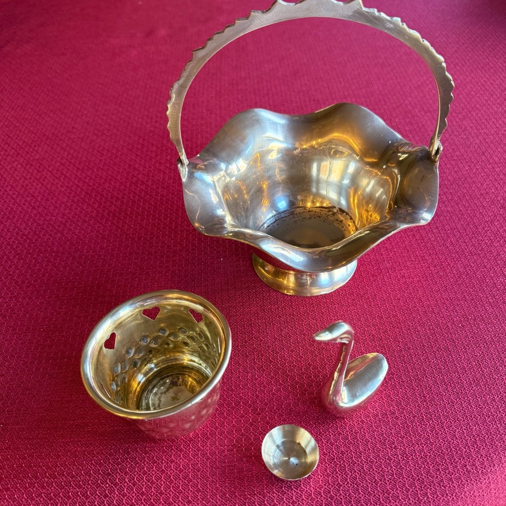 Vintage Solid Brass Bundle of 4 pcs